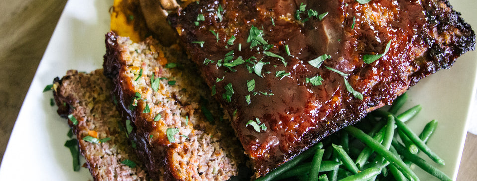 Sliced meatloaf