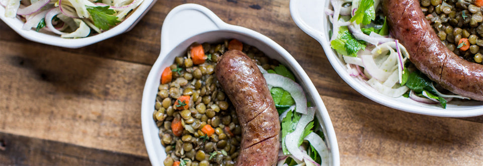 Italian Cotechino and Lentils